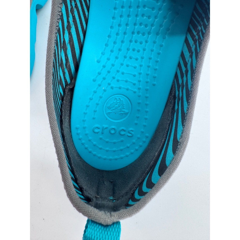 Crocs Duet Busy Day Slip On Shoes Womens Size 8 Grey Blue Comfort Flats 200234 - Picture 6 of 10